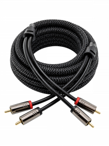 Межблочный аудио кабель 2RCA для авто 5 метров TDS TS-CAD12